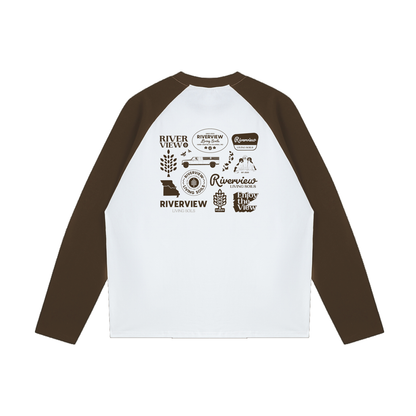 Riverview Color-Blocked Raglan Long-Sleeve T-Shirt